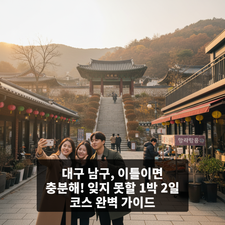 대구 남구 1박 2일 코스