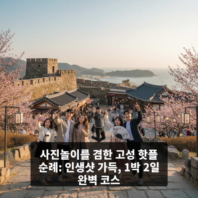 사진놀이를 겸한 고성 핫플 순례