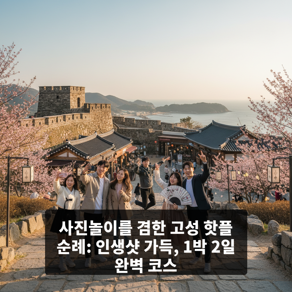 사진놀이를 겸한 고성 핫플 순례