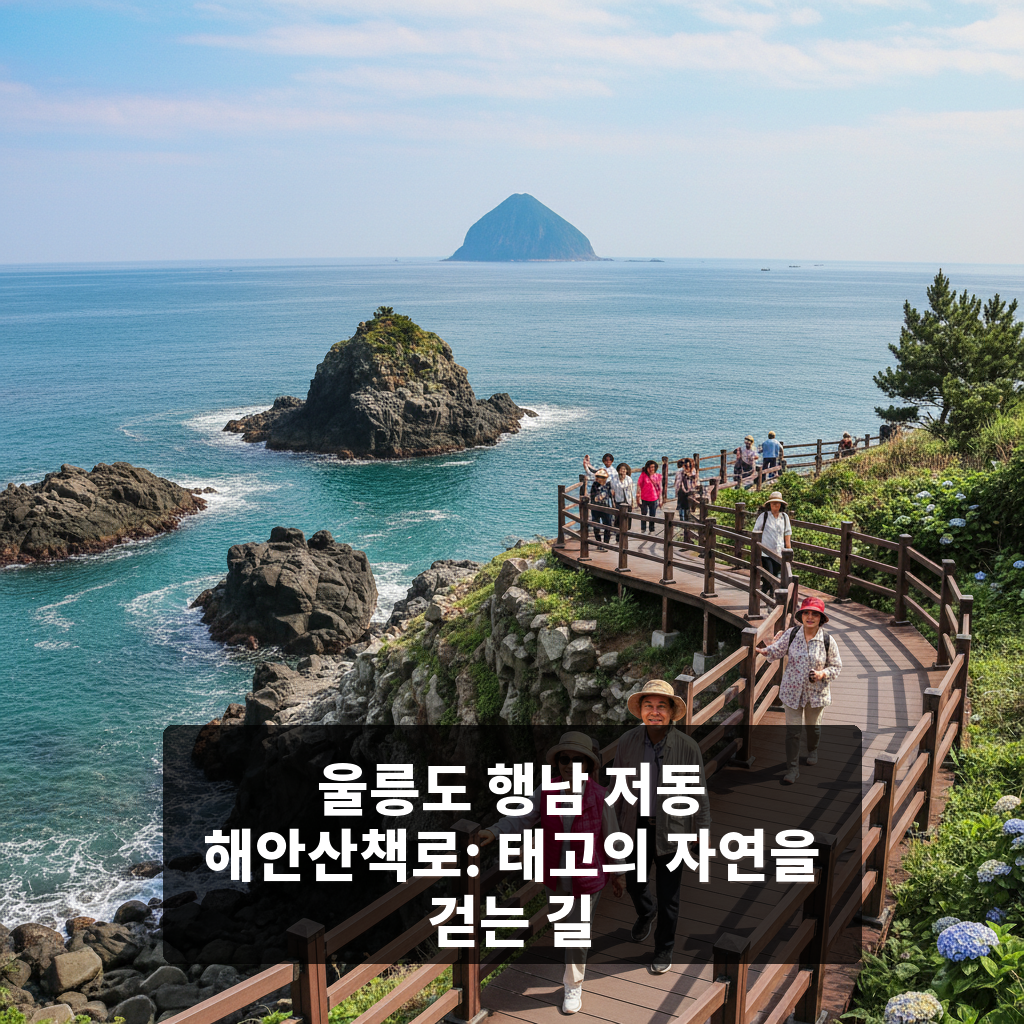행남 저동 해안산책로 (울릉도, 독도 국가지질공원)