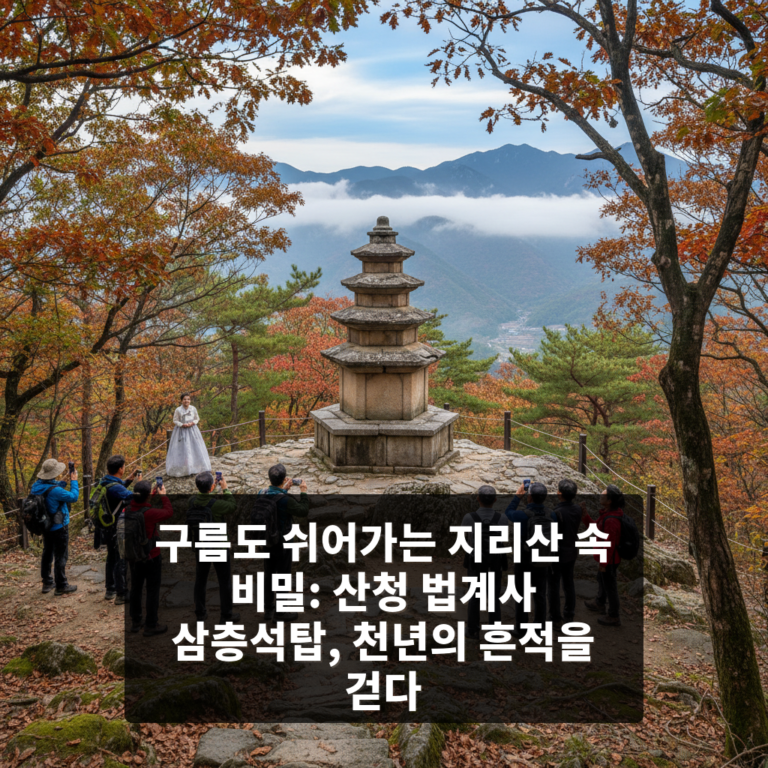 산청 법계사 삼층석탑