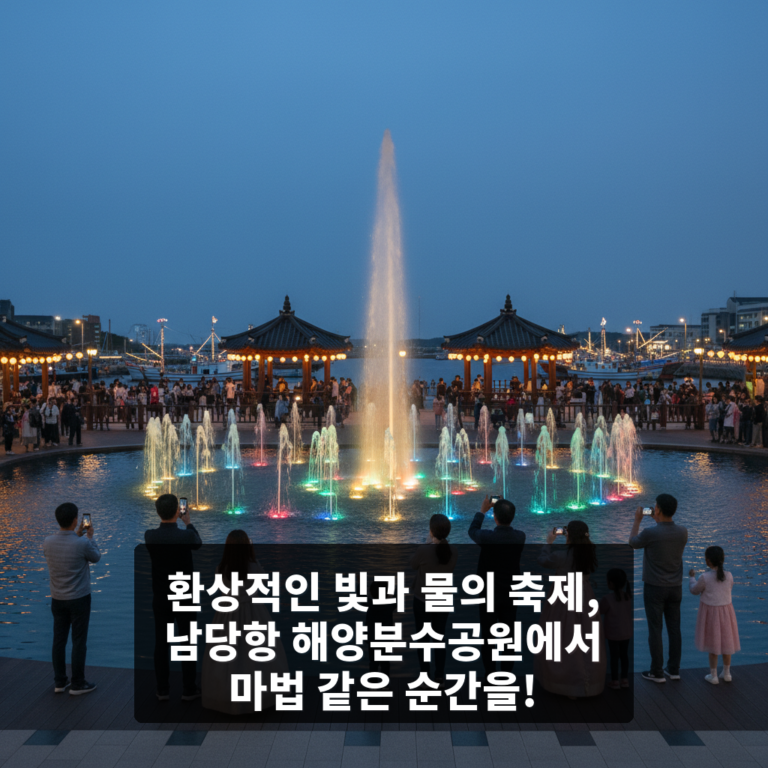 남당항 해양분수공원