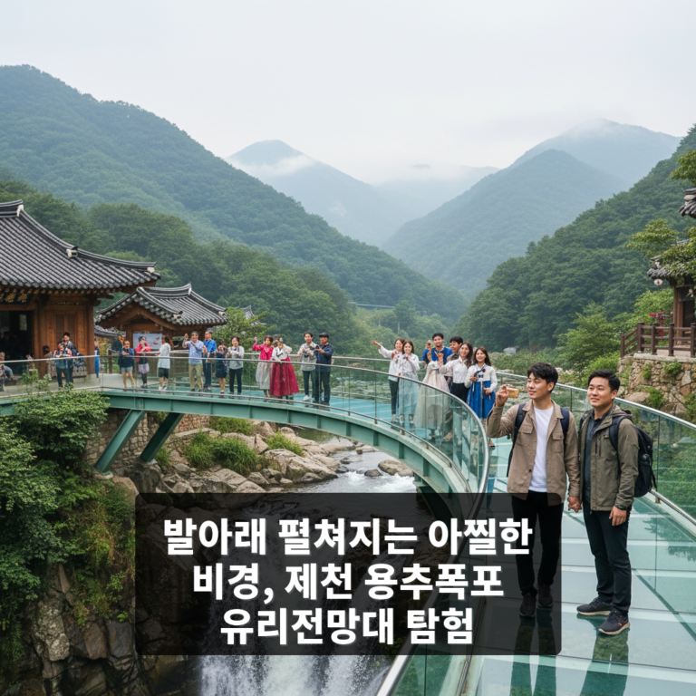 용추폭포 유리전망대
