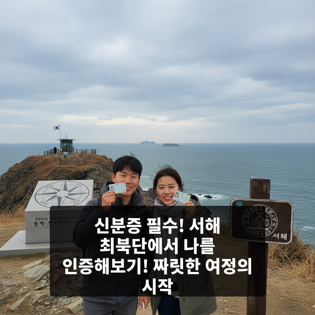 서해 최북단에서 나를 인증해보기! 신분증 지참 필수 코스