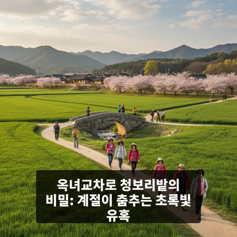 옥녀교차로 청보리밭