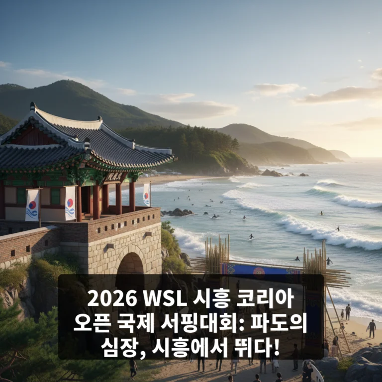 2026 WSL 시흥 코리아 오픈 국제 서핑대회