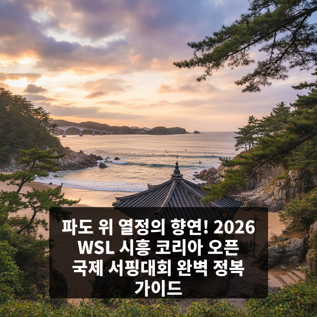 2026 WSL 시흥 코리아 오픈 국제 서핑대회