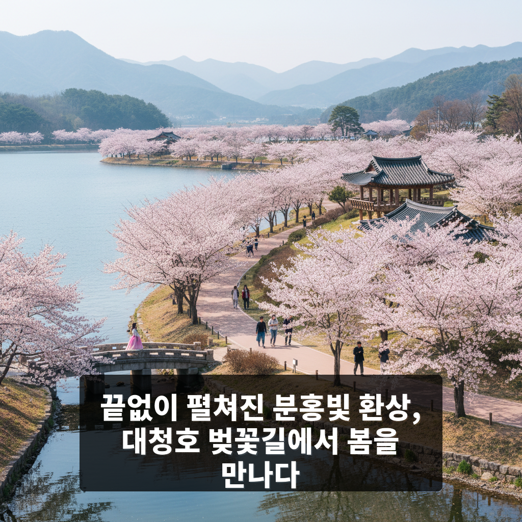 대청호 벚꽃길