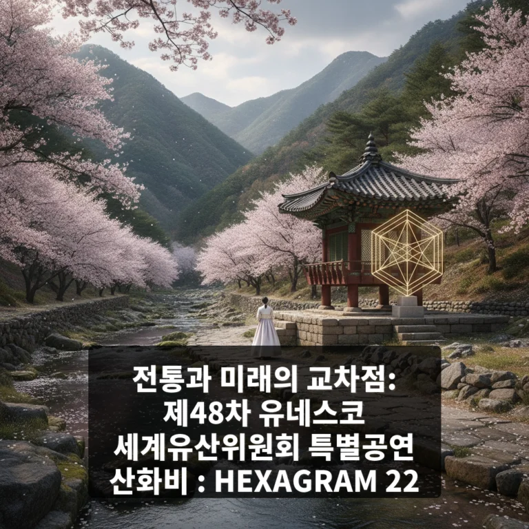 제48차 유네스코 세계유산위원회 특별공연 산화비 : HEXAGRAM 22