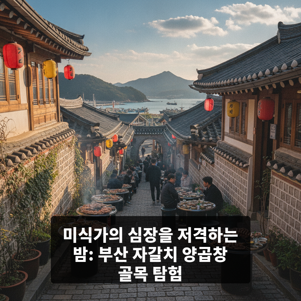 부산 자갈치 양곱창 골목