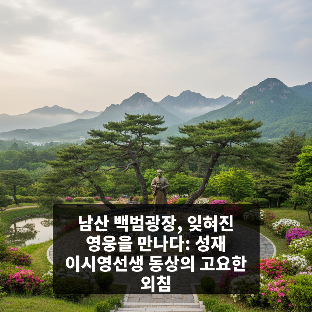 성재 이시영선생 동상