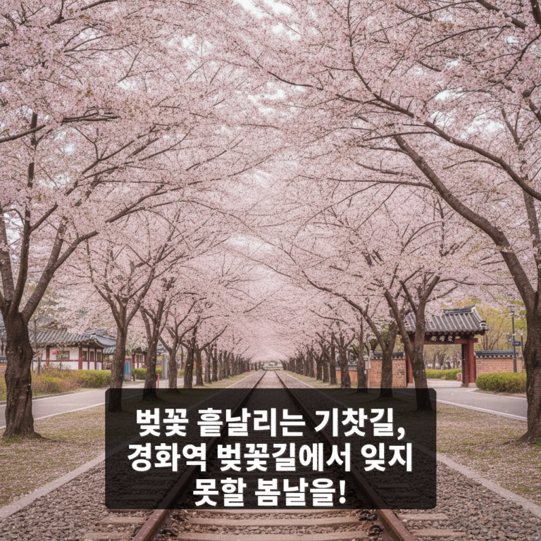 경화역 벚꽃길