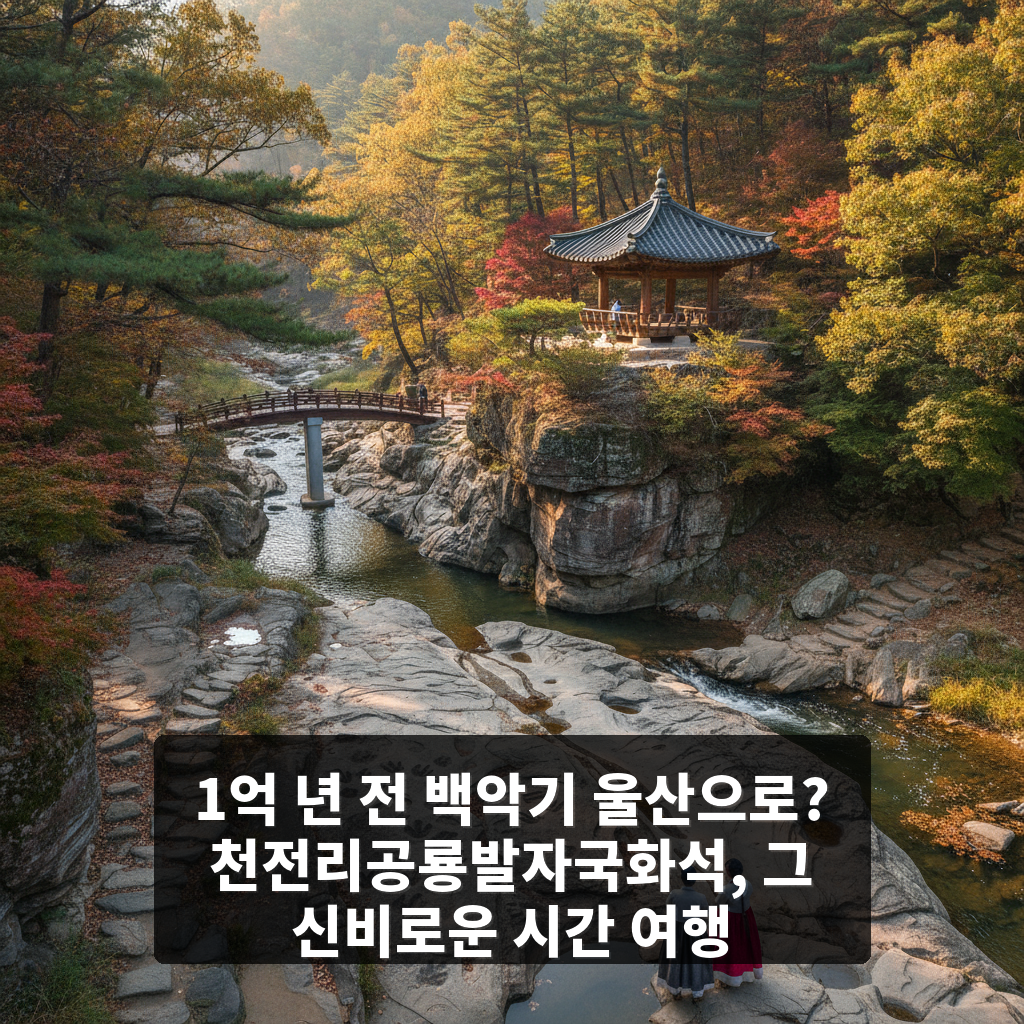 천전리공룡발자국화석