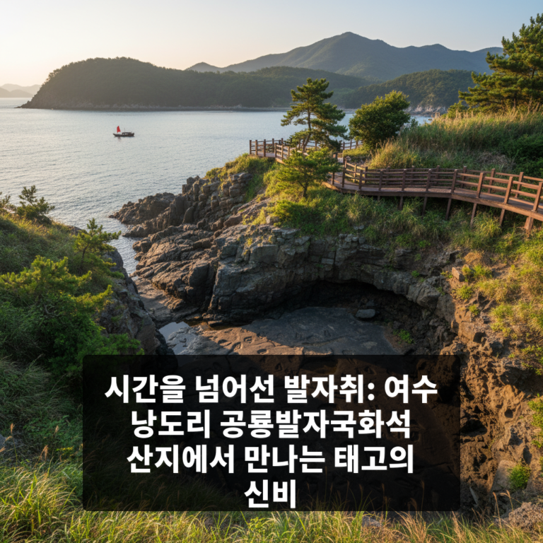 여수 낭도리 공룡발자국화석 산지