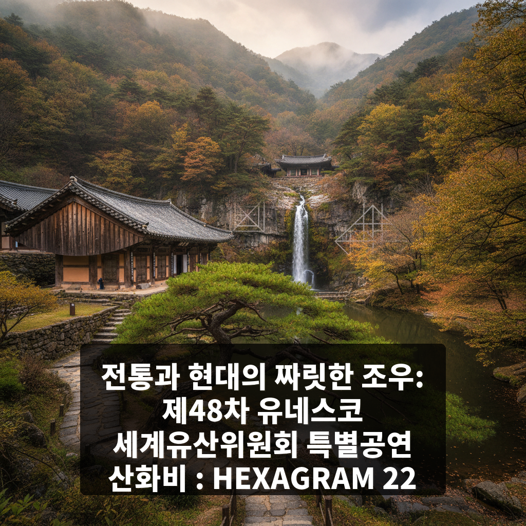 제48차 유네스코 세계유산위원회 특별공연 산화비 : HEXAGRAM 22