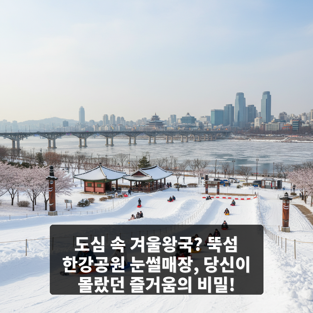 한강공원 뚝섬 눈썰매장