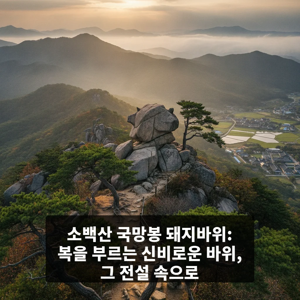 소백산 국망봉 돼지바위