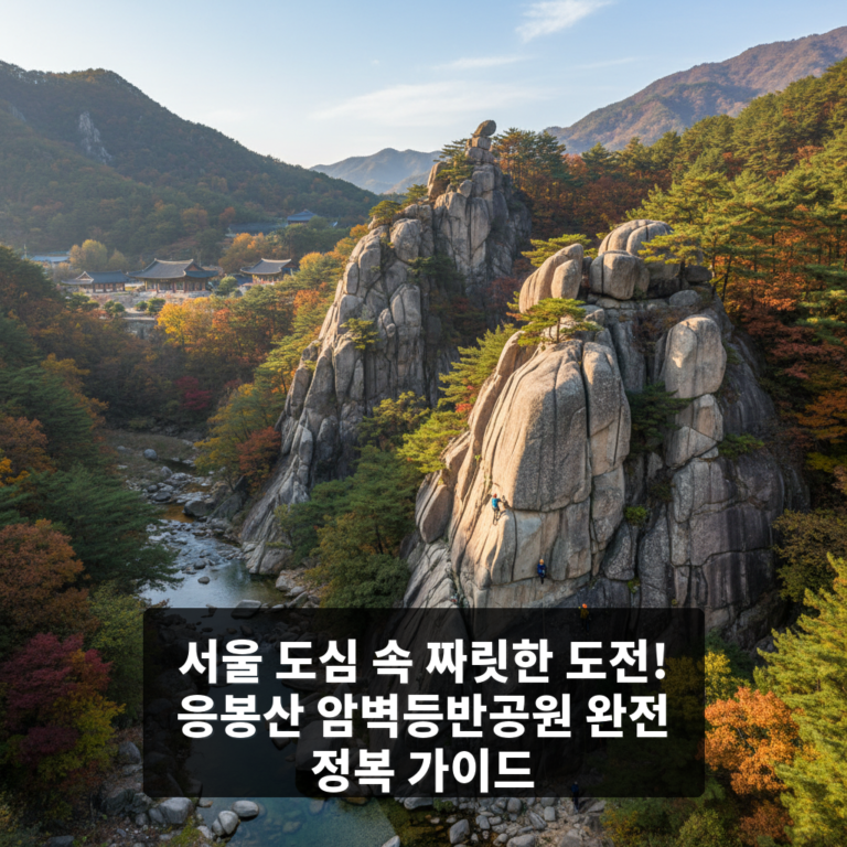 응봉산 암벽등반공원