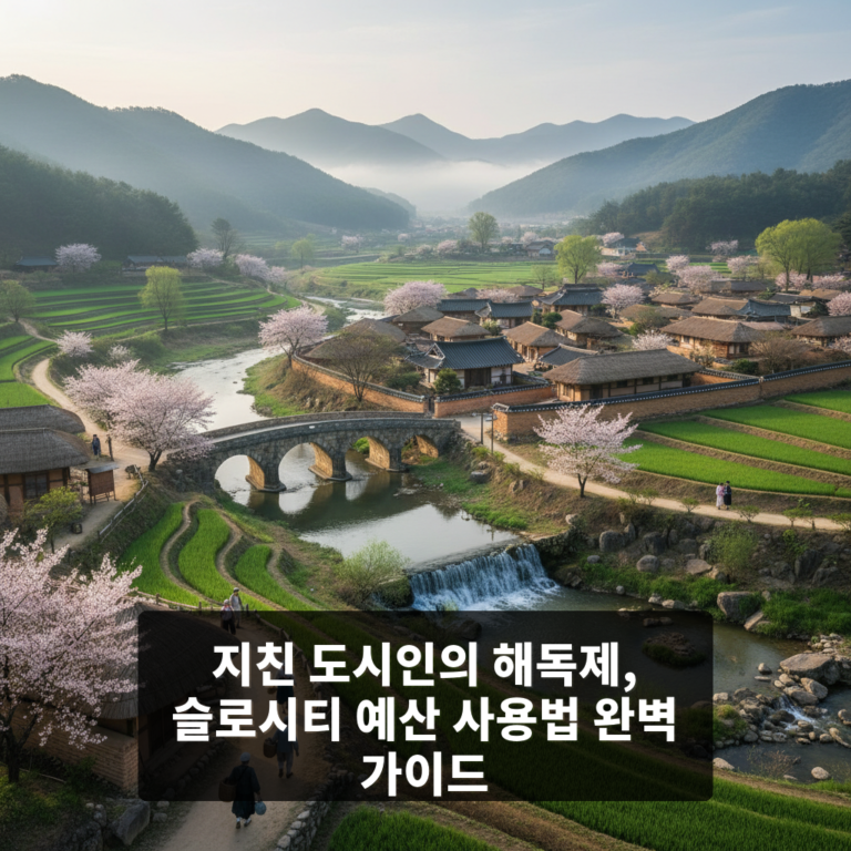 슬로시티 예산 사용법
