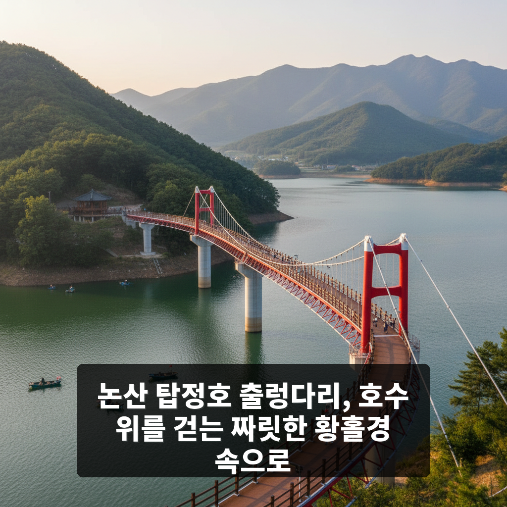 논산 탑정호 출렁다리