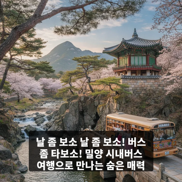 날 좀 보소 날 좀 보소! 버스 좀 타보소!