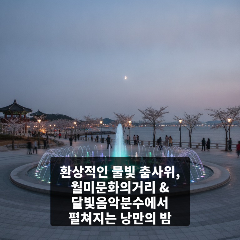월미문화의거리 & 달빛음악분수