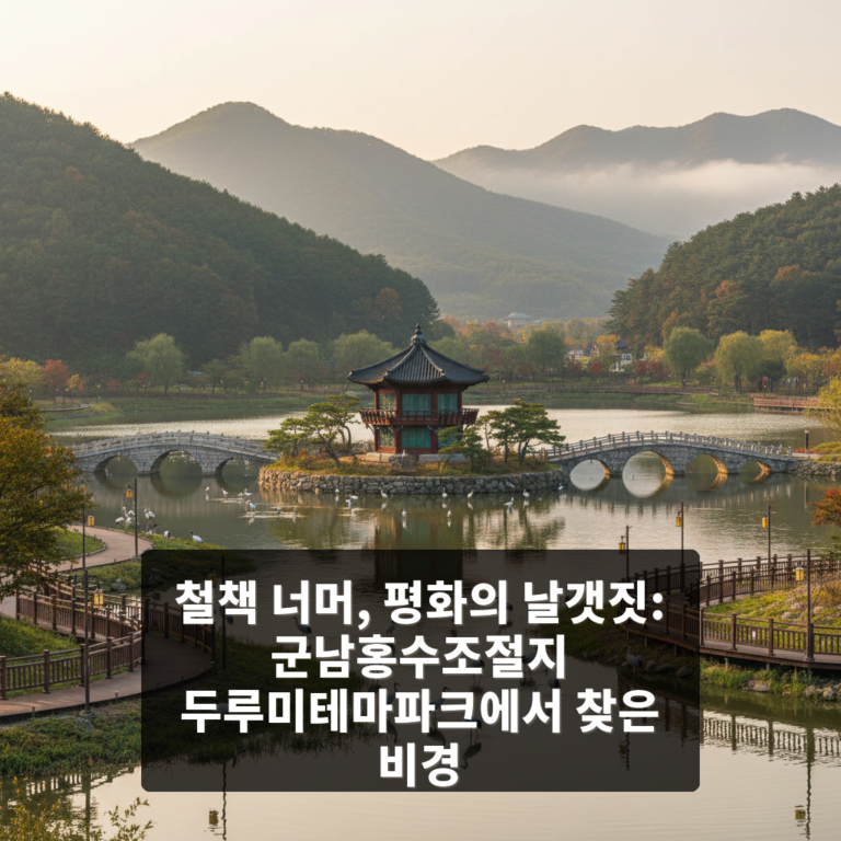 군남홍수조절지 두루미테마파크