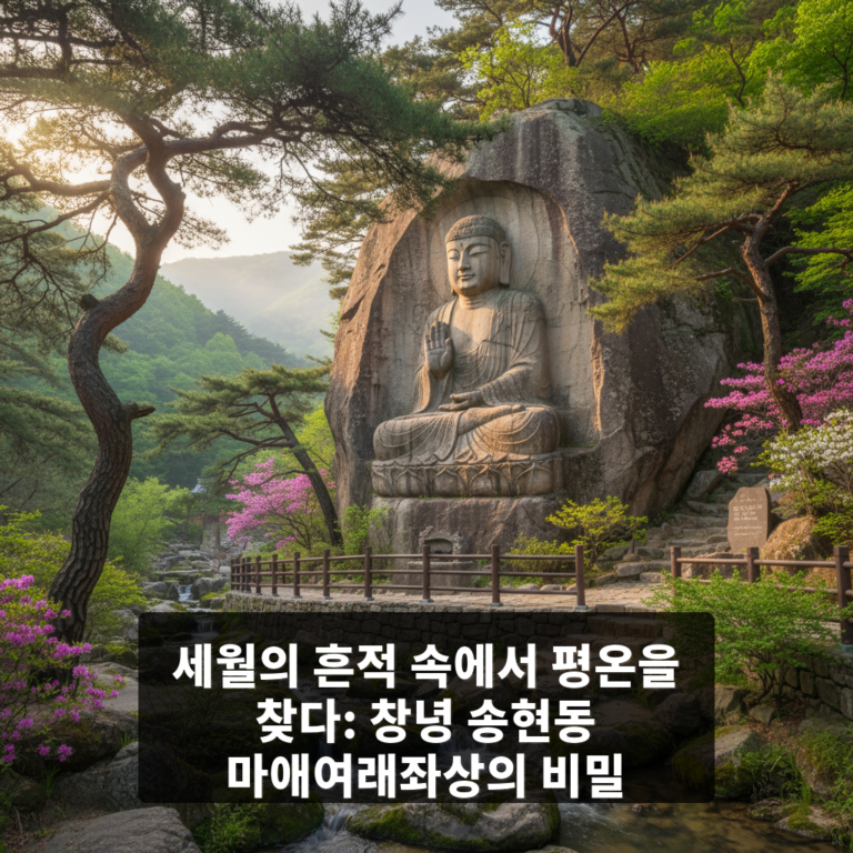 창녕 송현동 마애여래좌상