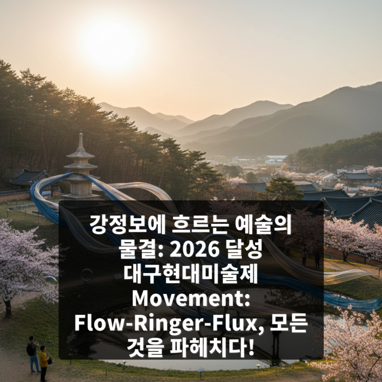 2026 달성 대구현대미술제 Movement: Flow-Ringer-Flux
