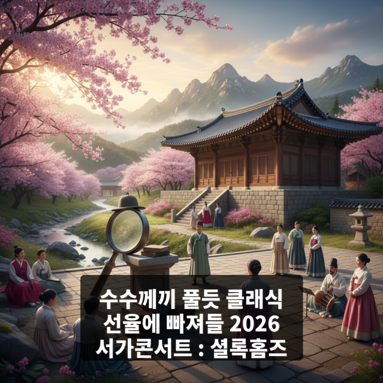 2026 서가콘서트 : 셜록홈즈