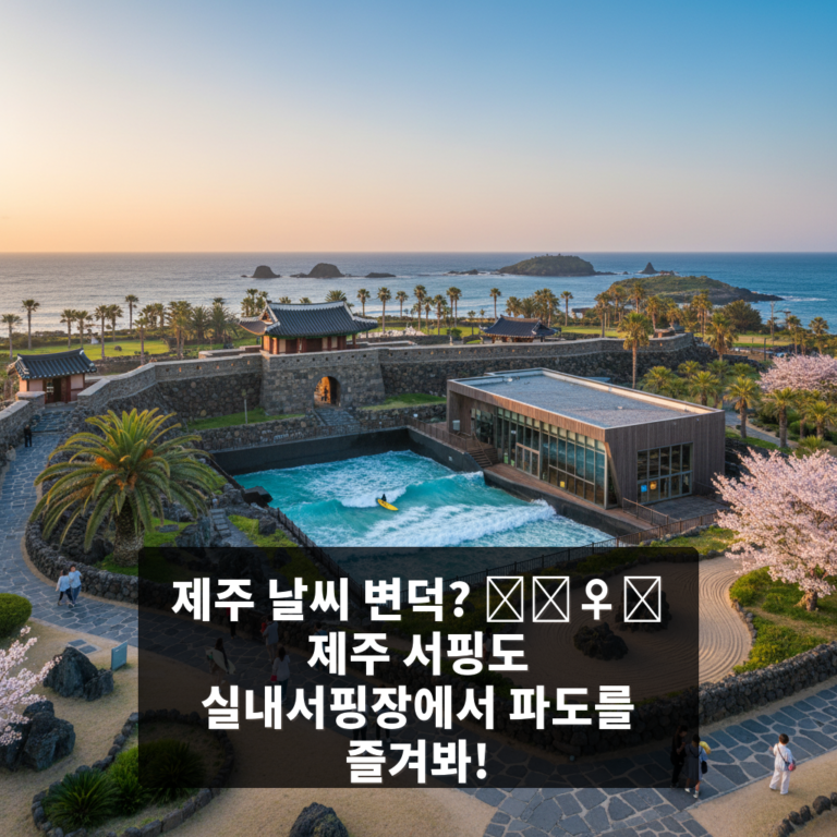 제주 서핑도 실내서핑장
