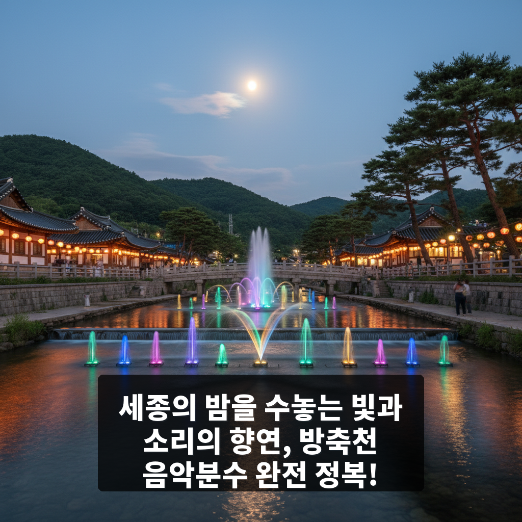 방축천 음악분수