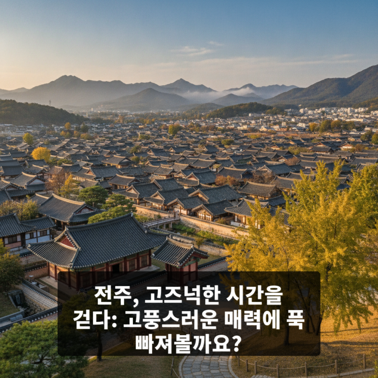 전주의 고풍을 즐겁게 즐기자!