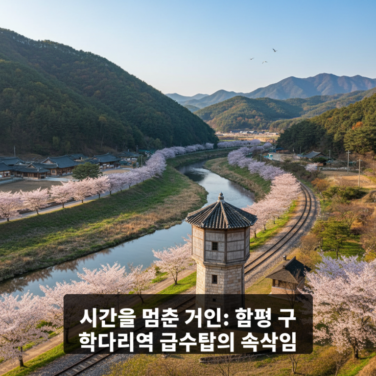 함평 구 학다리역 급수탑