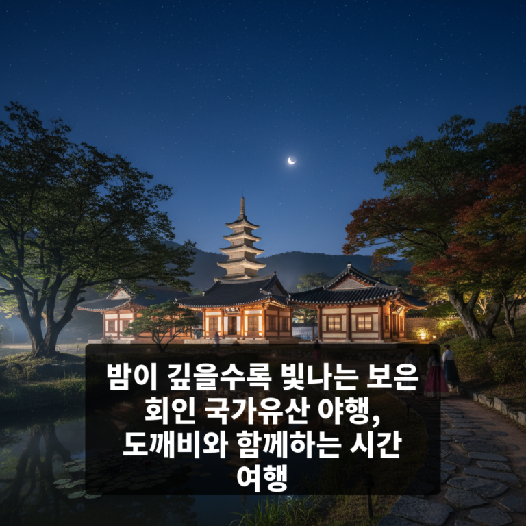 보은 회인 국가유산 야행