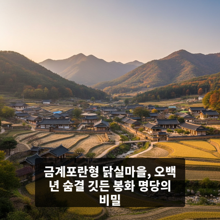 금계포란형, 닭실마을의 풍수지리를 들여다 보자!