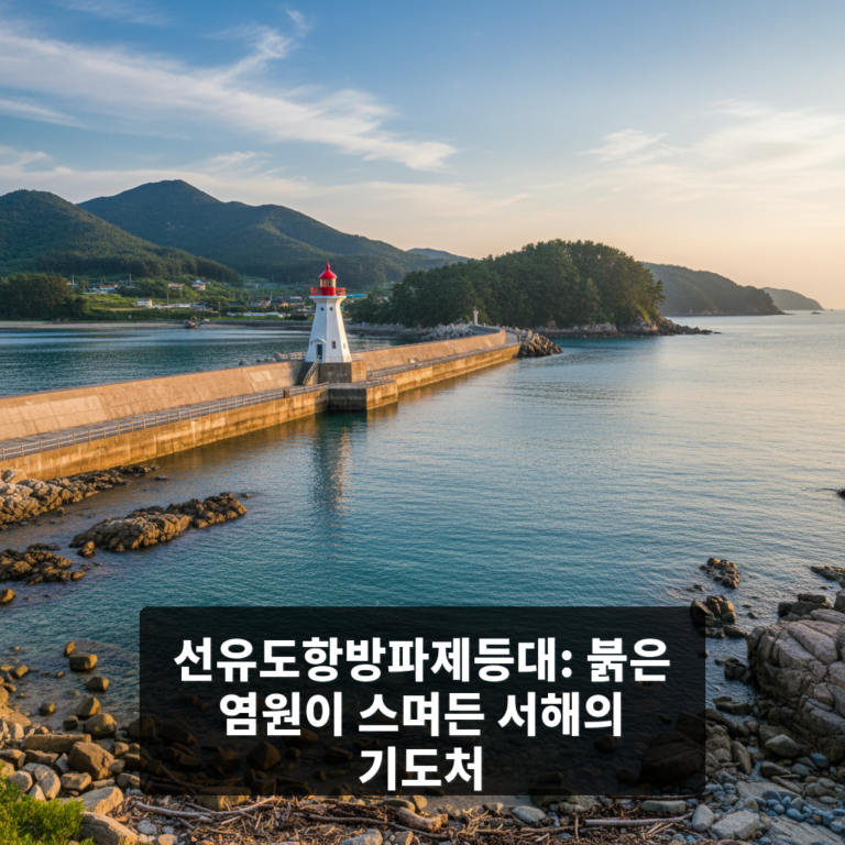선유도항방파제등대