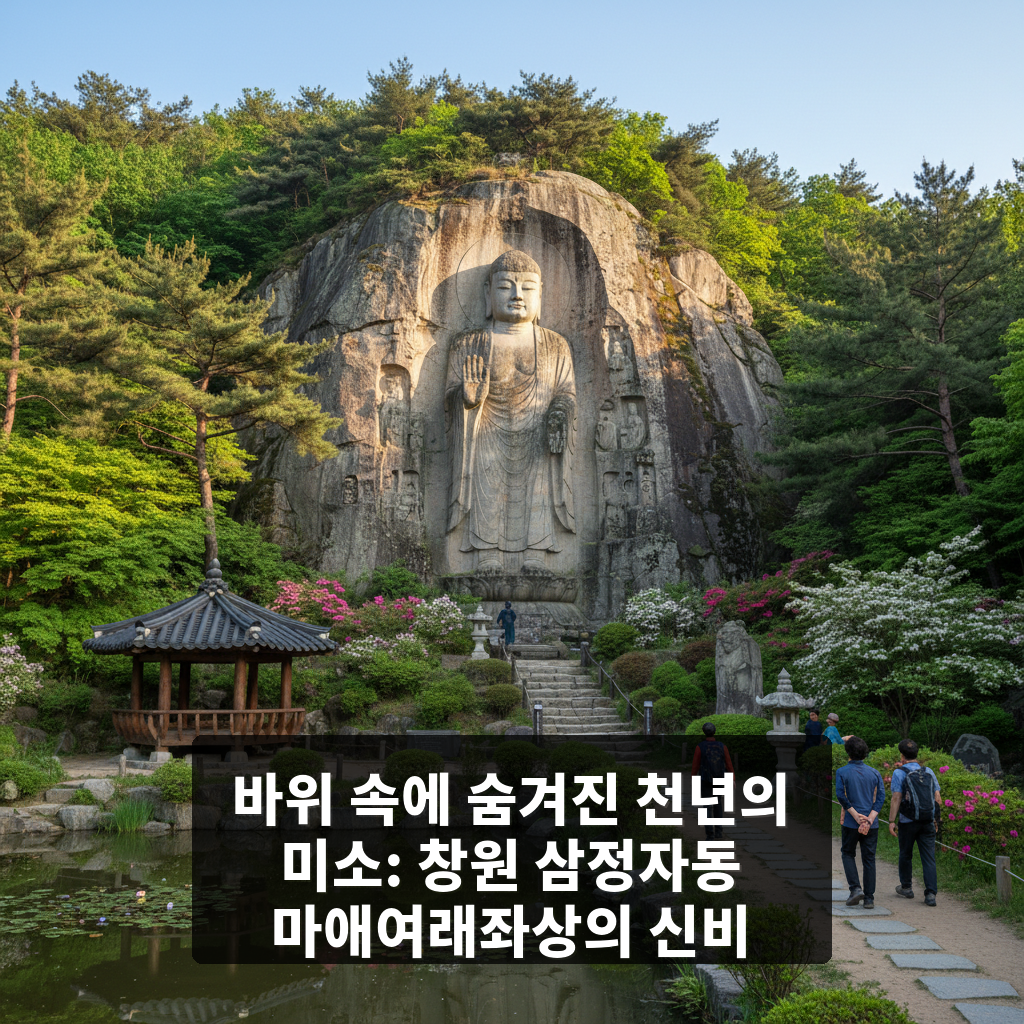 창원 삼정자동 마애여래좌상