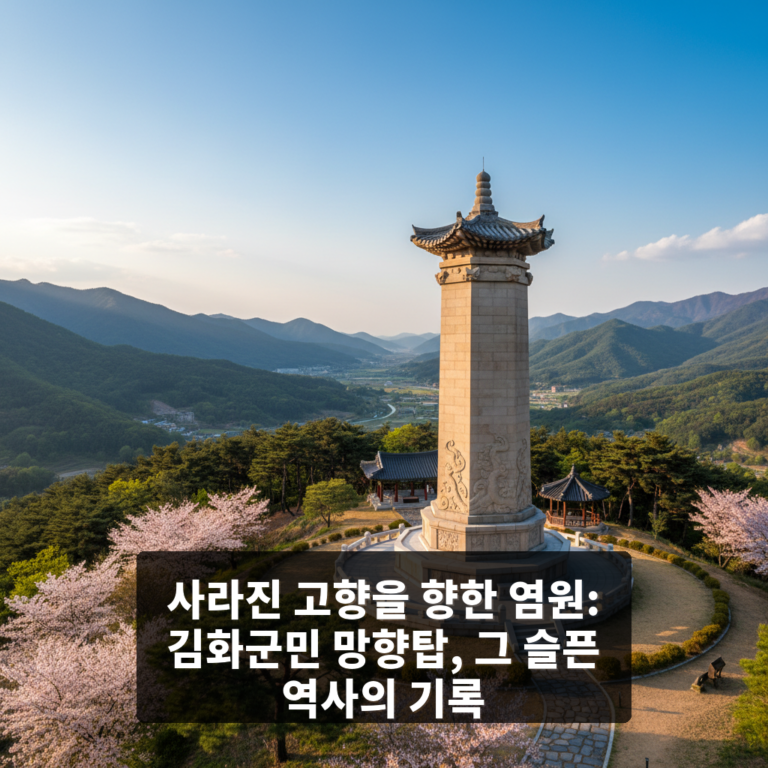 김화군민 망향탑
