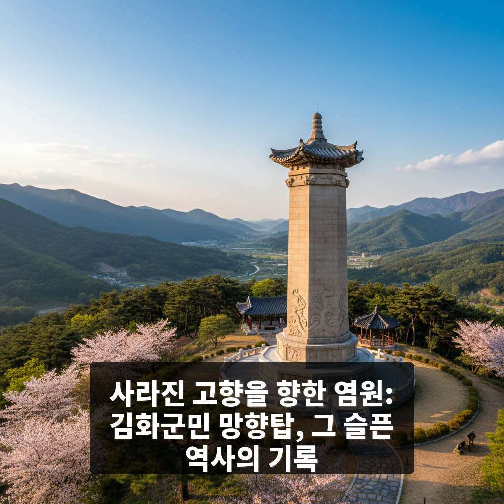 김화군민 망향탑
