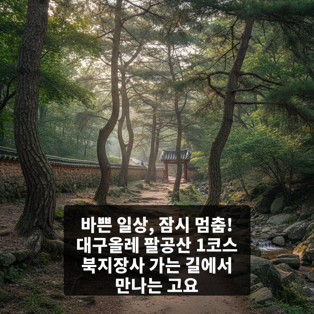 대구올레 팔공산 1코스 북지장사 가는 길
