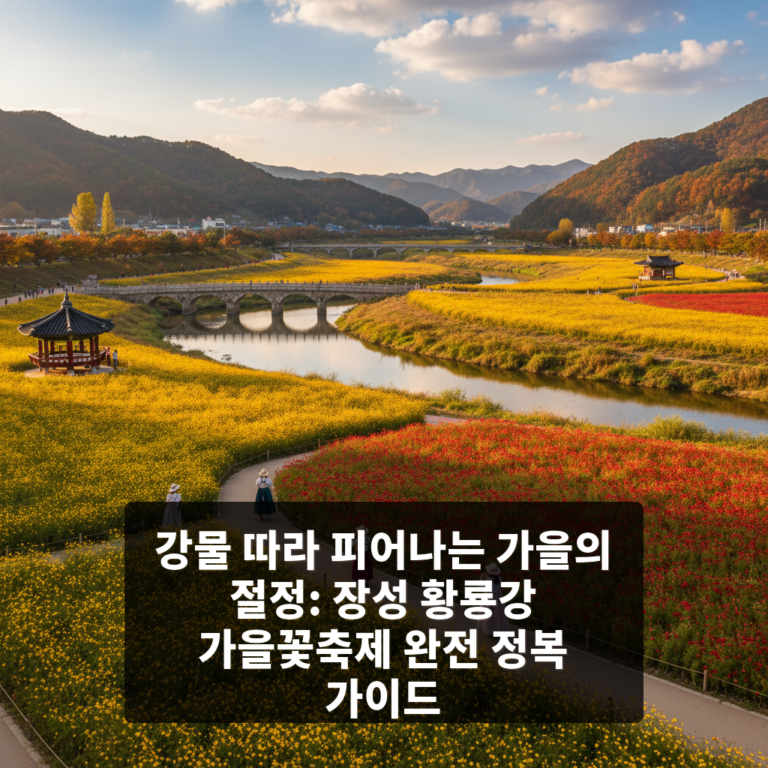 장성 황룡강 가을꽃축제