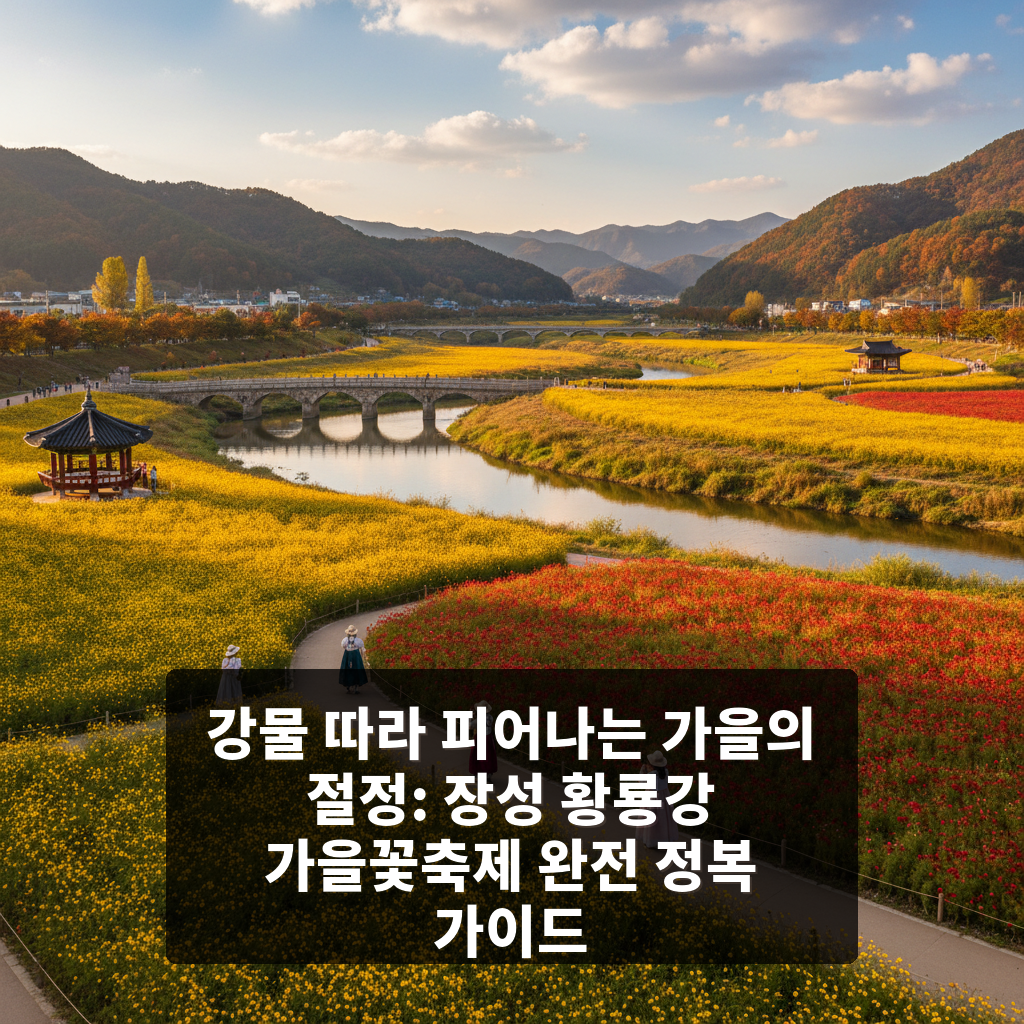 장성 황룡강 가을꽃축제