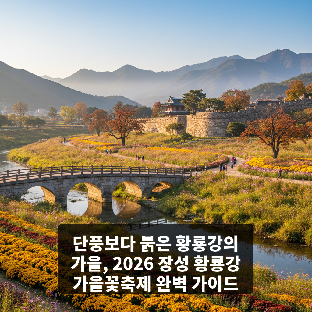 장성 황룡강 가을꽃축제
