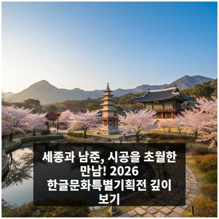 2026 한글문화특별기획전 〈세종과 남준〉