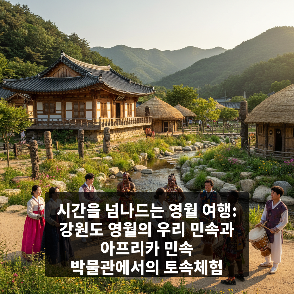 강원도 영월의 우리 민속과 아프리카 민속 박물관에서의 토속체험